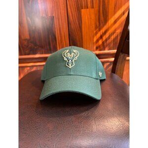 NWT Milwaukee Bucks Green 47 MVP Adjustable Hat